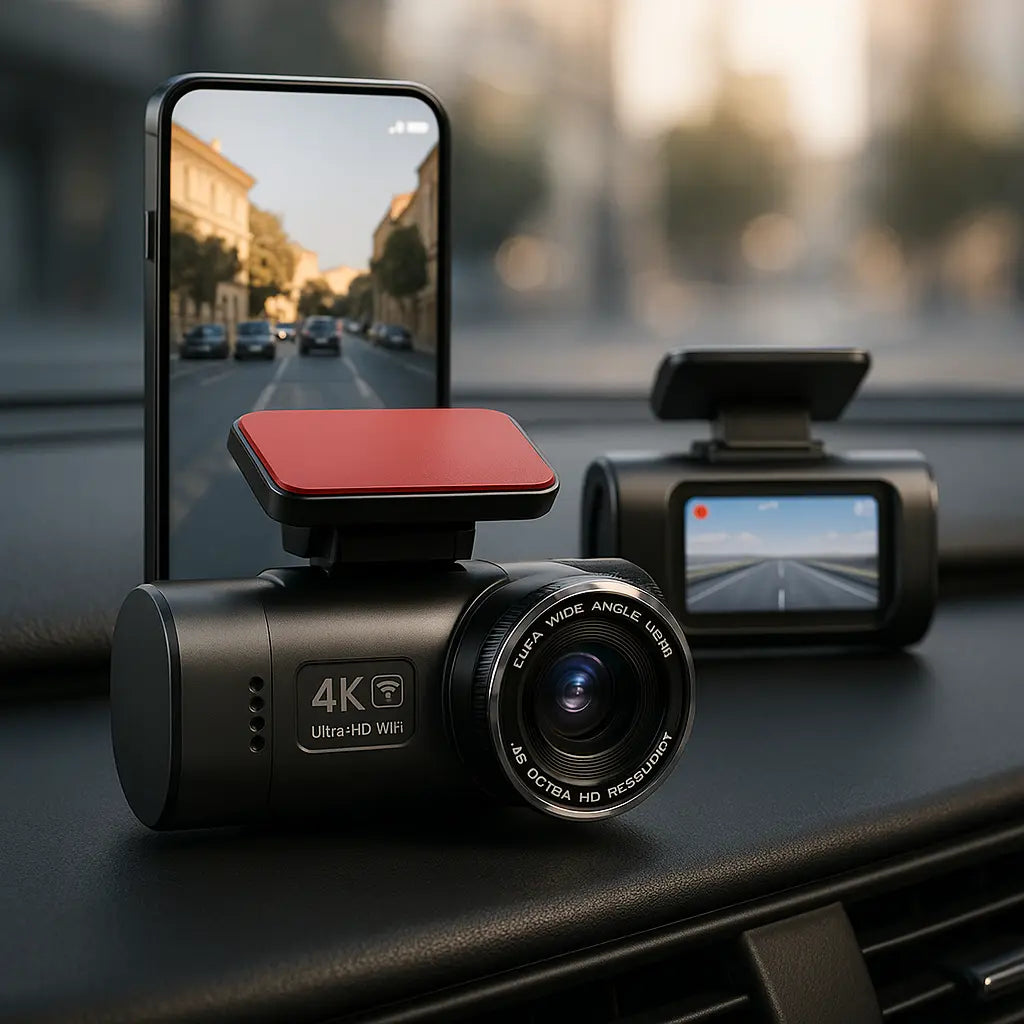 Dashcam Trajecta — Caméra embarquée 4K avec Wi - Fi et GPS - Trajecta